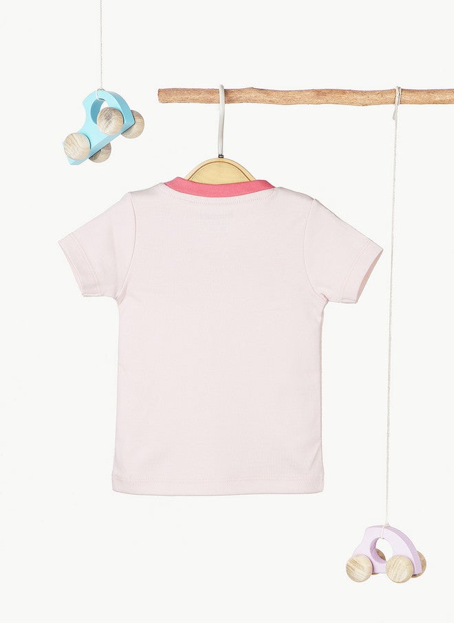 BONTOTS Infant Girls Ice Cream Truck Printed Organic Cotton T-Shirt - Image 3
